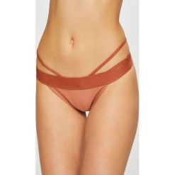 Calvin Klein Jeans - Figi kąpielowe. Czarne stroje kąpielowe damskie Calvin Klein Jeans, s, bez wzorów, z elastanu. W wyprzedaży za 179,90 zł.