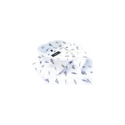 Biała koszula w ptaszki Mmer 367. Białe koszule męskie Mmer - Koszule męskie, m, bez wzorów, z bawełny, eleganckie, bez kołnierzyka, z długim rękawem. Za 166,50 zł.