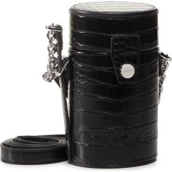 Torebka CALVIN KLEIN - Drum Cylinder Crossbody Croc K60K606421 BAX. Czarne listonoszki damskie Calvin Klein, bez wzorów, ze skóry ekologicznej, na ramię, bez dodatków. Za 579,00 zł.