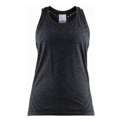 Craft Tank Top Damski Core 2.0, Ciemno-Szary S. Szare bluzki sportowe damskie marki Craft, s, z materiału. W wyprzedaży za 115,00 zł.