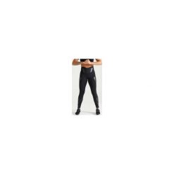 Legginsy fitness cardio 920 damskie. Czarne legginsy sportowe damskie DOMYOS, m, bez wzorów, z elastanu, na fitness i siłownię. Za 149,99 zł.