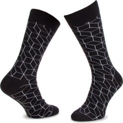 Skarpety Wysokie Męskie DOTS SOCKS - DTS-SX-111-X Czarny. Czarne skarpetki męskie Dots Socks, bez wzorów, z elastanu. Za 19,90 zł.