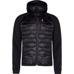 Kurtka PEAK PERFORMANCE HELIUM HYBRID HOODED. Czarne płaszcze męskie Peak Performance, bez wzorów, z puchu, bez kaptura. Za 950,00 zł.
