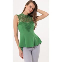 Zielony Top Must Be There. Zielone bluzki damskie Born2be, m, z dzianiny. Za 79,99 zł.