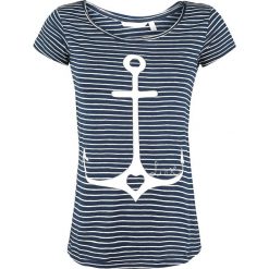 Fresh Made Love Koszulka damska granatowy/biały. Niebieskie t-shirty damskie marki Fresh Made, s, w paski, z jersey, z okrągłym kołnierzem. Za 24,90 zł.