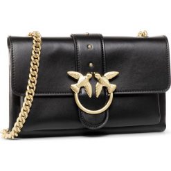 Torebka PINKO - Love Mini Soft Simply Cl. 20201 PRR 1P21KU.Y5FF Black Z99. Czarne torebki klasyczne damskie Pinko, bez wzorów, ze skóry, eleganckie, bez dodatków. Za 1079,00 zł.