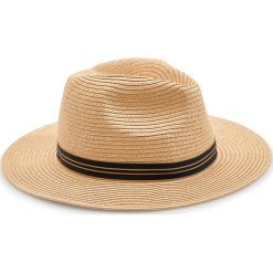 Pleciony kapelusz fedora - Brązowy. Pomarańczowe kapelusze męskie Reserved, bez wzorów. Za 59,99 zł.