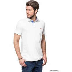 Koszulki polo: Koszulka polo biała z jeansem