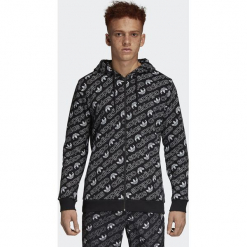 Bluza adidas Monogram FZ (DH4781). Czarne bluzy męskie Adidas, m, bez wzorów, z bawełny, bez kołnierzyka, bez rękawów, bez kaptura. Za 170,99 zł.