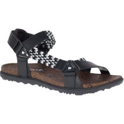 Merrell Sandały Damskie Around Town Sunvue Woven Black 8 (41). Czarne sandały damskie marki Merrell, bez wzorów, sportowe, bez obcasa, bez zapięcia. W wyprzedaży za 289,00 zł.