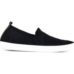 Trampki męskie: BUTY MĘSKIE TRAMPKI SLIP ON T115 – CZARNE