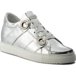 Sneakersy EVA MINGE - Oleiros 3K 18BD1372375ES 110. Szare półbuty damskie Eva Minge, na co dzień, z aplikacjami, ze skóry, bez obcasa, na koturnie, bez zapięcia. W wyprzedaży za 199,00 zł.