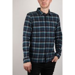 Vans Koszula Niebieski. Niebieskie koszule męskie Vans, m, w kratkę, z elastanu, bez kołnierzyka, z długim rękawem. Za 274,95 zł.