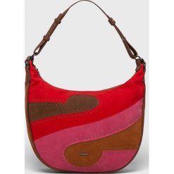 Desigual - Torebka. Torebki klasyczne damskie Desigual, w paski, z poliesteru, casualowe, na ramię, średnie, bez dodatków. Za 299,90 zł.