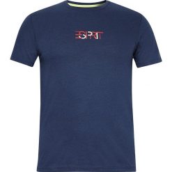 Koszulka w kolorze granatowym. Niebieskie koszulki męskie Esprit Men, xs, z nadrukiem, z okrągłym kołnierzem, bez rękawów. W wyprzedaży za 49,95 zł.