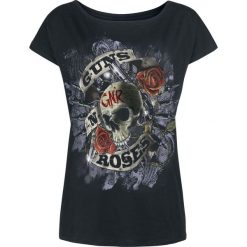 Guns N' Roses Firepower Koszulka damska czarny. Czarne bluzki z odkrytymi ramionami marki Guns N' Roses, xl, z nadrukiem, z okrągłym kołnierzem. Za 121,90 zł.
