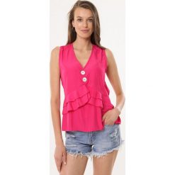 Fuksjowy Top Dancing Bay. Bluzki damskie Born2be, xl, eleganckie. Za 49,99 zł.