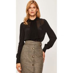 Twinset - Bluzka. Białe bluzki damskie Twinset, s, bez wzorów, z jedwabiu, z okrągłym kołnierzem, z długim rękawem. Za 799,90 zł.