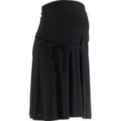 Shirt polo bonprix czarno-biały. Czarne spódniczki damskie bonprix, s, z nadrukiem, polo, bez rękawów. Za 54,99 zł.
