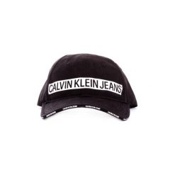 Czapki z daszkiem Calvin Klein Jeans K60K605695. Czarne czapki damskie Calvin Klein Jeans, bez wzorów, z jeansu. Za 180,65 zł.