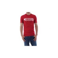 T-shirty z krótkim rękawem G-Star Raw D15104 336 GRAPHIC 4. Czerwone t-shirty męskie G-Star RAW, s, bez wzorów, retro, bez kołnierzyka, krótkie. Za 91,96 zł.