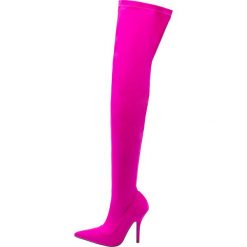 Public Desire REFUGE Kozaki na obcasie hot pink. Czerwone bez kategorii marki Public Desire, z materiału, na obcasie. Za 229,00 zł.