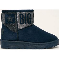 Big Star - Śniegowce. Niebieskie śniegowce damskie BIG STAR, z materiału, retro, bez zapięcia. W wyprzedaży za 99,90 zł.