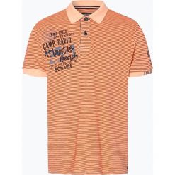 Camp David - Męska koszulka polo, pomarańczowy. Pomarańczowe koszulki męskie Camp David, m, bez wzorów, z bawełny, wakacyjne, bez rękawów. Za 229,95 zł.