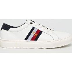 Tommy Hilfiger - Buty. Białe buty sportowe męskie TOMMY HILFIGER, ze skóry, na sznurówki. Za 649,90 zł.