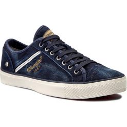Tenisówki WRANGLER - Starry Low WF03226NT Blue/Denim 284. Niebieskie półbuty męskie wsuwane Wrangler, na co dzień, bez wzorów, z gumy, eleganckie. W wyprzedaży za 179,00 zł.