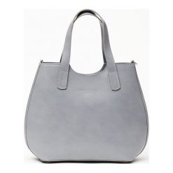 Skórzana Torba In pelle Exclusive Szara. Czarne torebki klasyczne damskie marki Vera Pelle, w paski, ze skóry, na ramię. Za 329,00 zł.