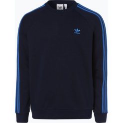 Adidas Originals - Męska bluza nierozpinana, niebieski. Niebieskie bluzy męskie adidas Originals, m, w paski, sportowe, bez kołnierzyka, bez rękawów, bez kaptura. Za 229,95 zł.