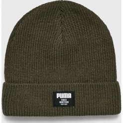 Puma - Czapka. Zielone czapki męskie marki Puma, z dzianiny. W wyprzedaży za 49,90 zł.