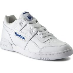 Buty Reebok - Workout Plus 2759 Wht/Royal. Białe półbuty męskie Reebok, na co dzień, bez wzorów, ze skóry, eleganckie, bez zapięcia. Za 349,00 zł.