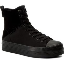 Sneakersy CALVIN KLEIN JEANS - Zazah R0643 Black/Black. Czarne półbuty damskie Calvin Klein Jeans, z jeansu. W wyprzedaży za 319,00 zł.