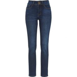 Cellbes Dżinsy z wysokim stanem ze stretchem ciemnoniebieski denim female niebieski 54. Niebieskie jeansy damskie Cellbes, s, z podwyższonym stanem. Za 259,00 zł.