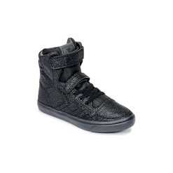 Buty Dziecko Hummel SLIMMER STADIL GLITTER JR. Czarne trampki dziewczęce Hummel, bez wzorów, bez zapięcia. Za 231,20 zł.