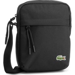 Saszetka LACOSTE - NH2102NE Black 991. Czarne torby męskie skórzane marki Lacoste, bez wzorów, z materiału, młodzieżowe. Za 299,00 zł.