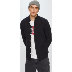 Premium by Jack&Jones - Koszula. Szare koszule męskie marki Premium by Jack&Jones, s, bez wzorów, z bawełny, casualowe, button down, z długim rękawem. Za 169,90 zł.