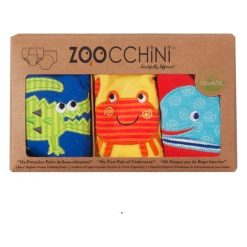 Majtki Treningowe Boy 2-3 lata. Ocean. Brązowe bielizna chłopięca marki Zoocchini. Za 122,48 zł.