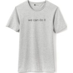 T-shirty męskie: T-shirt z napisem, okrągły dekolt