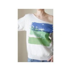 Zamazana niebiesko-miętowa szara gruba z. Szare bluzy damskie marki One mug a day, m, z nadrukiem, z bawełny, bez rękawów, bez kaptura. Za 129,00 zł.