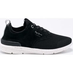 Pepe Jeans - Buty Jayden Tech. Czarne buty sportowe męskie marki Pepe Jeans, z jeansu, na sznurówki. W wyprzedaży za 229,90 zł.
