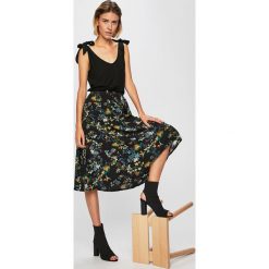 Medicine - Spódnica Summer Tropic. Szare spódniczki damskie MEDICINE, s, w kwiaty, z wiskozy, midi, rozkloszowane. W wyprzedaży za 49,90 zł.