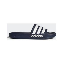 Klapki męskie adidas Cloudfoam Splash adidas granatowe. Niebieskie klapki damskie Adidas, w paski, z materiału. Za 99,90 zł.