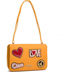 Torebka LOVE MOSCHINO - JC4083PP17LJ0400 Giallo. Żółte torebki klasyczne damskie marki Love Moschino, ze skóry ekologicznej. Za 909,00 zł.