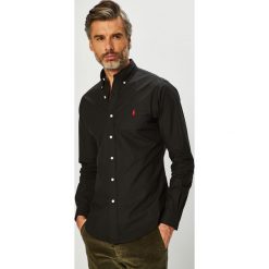 Polo Ralph Lauren - Koszula. Czarne koszule męskie Polo Ralph Lauren, s, bez wzorów, z bawełny, casualowe, polo, z długim rękawem. Za 429,90 zł.