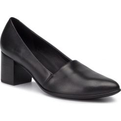 Półbuty ECCO - Shape 45 Pointy Block 26260301001 Black. Czarne półbuty damskie ecco, ze skóry. W wyprzedaży za 329,00 zł.