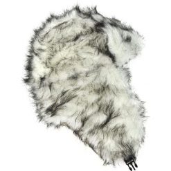 Czapka damska Uszanka Pikowane futro biało-czarna. Białe czapki zimowe damskie Art of Polo, z futra. Za 38,41 zł.