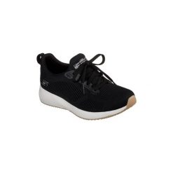 Buty Skechers Bobs Squad 31362-BLK. Czarne trampki i tenisówki damskie marki Skechers, bez wzorów, bez zapięcia. Za 169,99 zł.